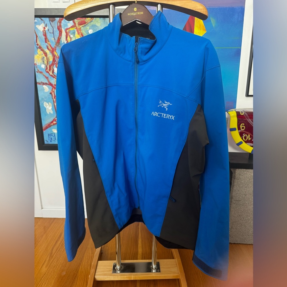 Arc'teryx Black and Blue Outdoor Jacket